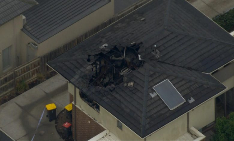 Two school Girl inside Fire in home